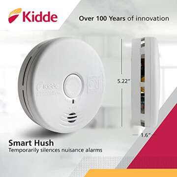 Kidde Smoke & Carbon Monoxide Detector 10-Year Battery