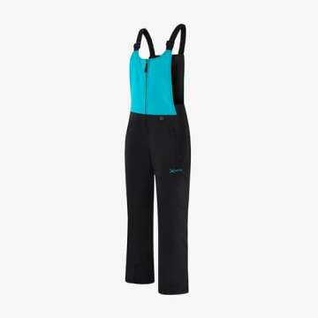 Arctix Women's Essential Insulated Bib Overalls, Black/Bluebird, Small