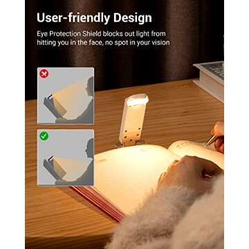 DEWENWILS USB Rechargeable Book Light for Reading