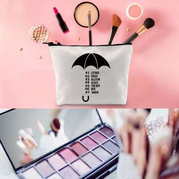 Umbrella Academy Inspired Zipper Pouch for Fans