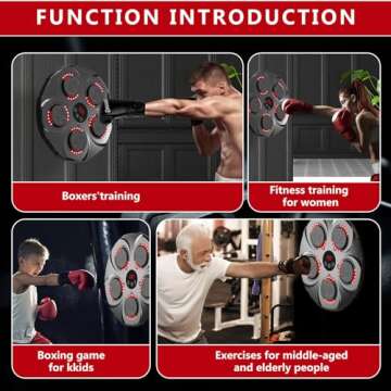 Bluetooth Music Boxing Trainer - Wall Mounted Punching System