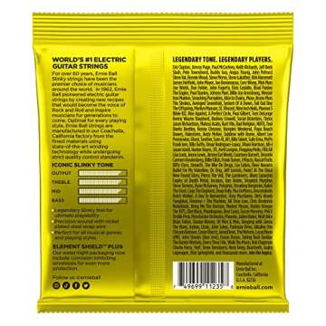 Ernie Ball Beefy Slinky Nickel Wound Electric Guitar Strings 3-Pack - 11-54 Gauge