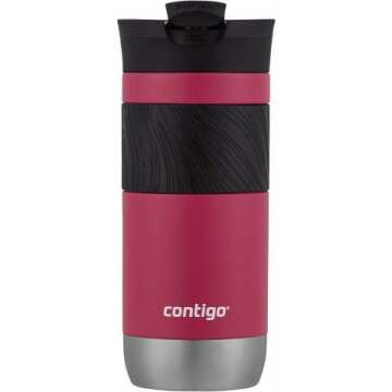 Contigo Byron 2.0 Stainless Steel Travel Mug with SNAPSEAL Lid and Grip, 16oz., Dragonfruit