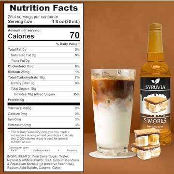 S’mores Syrup for Coffee - 25.4 fl oz Flavoring