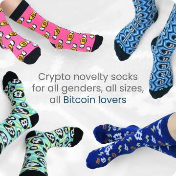 Bitcoin Socks - Unique Crypto Gifts for Everyone