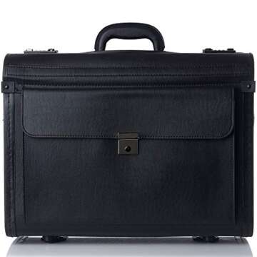 Rolling 17" Lawyer Briefcase by Alpine Swiss