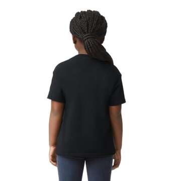 Gildan Youth Heavy Cotton T-Shirt 2-Pack Black X-Small