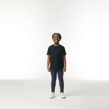 Gildan Youth Heavy Cotton T-Shirt 2-Pack Black X-Small