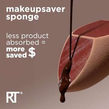 Real Techniques Makeupsaver Sponge + Brush Trio, Makeup Blending Sponge & Brushes For Liquid & Cream Formulations, Mimics Finger Application & Reduces Makeup Waste, Cruelty & Latex-Free 3 Piece Set