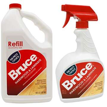 Bruce 64 oz+32oz NoWax Hardwood and Laminate Floor Cleaner Value Pack, Packaging May Vary