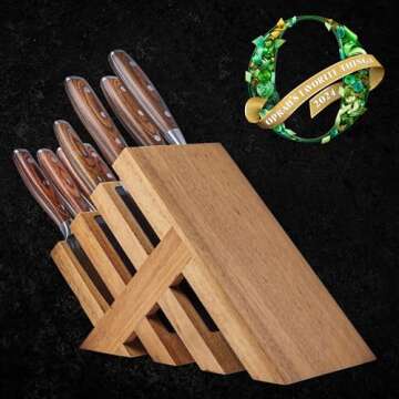 Messermeister Avanta 10-Piece Pakkawood Knife Block Set - Oprah's Favorite 2024