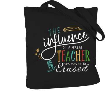 Funny Teacher Christmas Gifts Canvas Bag for Teachers