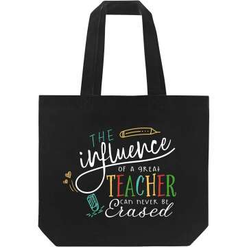 Funny Teacher Christmas Gifts Canvas Bag for Teachers