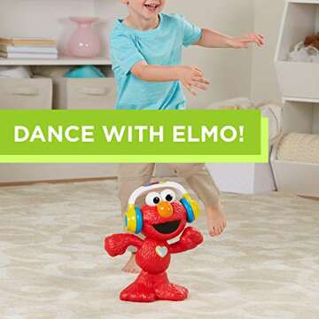 Sesame Street Let's Dance Elmo: 12-inch Elmo Toy that Sings and Dances, With 3 Musical Modes, Sesame Street Toy for Kids Ages 18 Months and Up