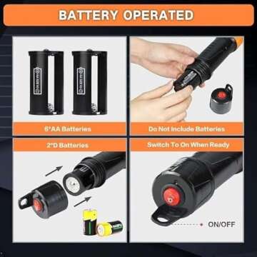 2024 New Portable Power Battery Pump, Portable Battery Pump for Gas, Fuel, Diesel, Water Transfer, Portable Fuel Transfer Pump Battery Operated Electric Siphon Pump,Easy To Use Hand Pump (Red Orange)