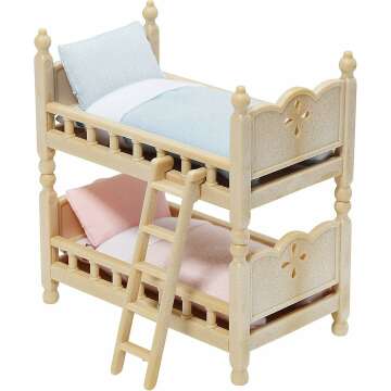 Calico Critters Bunk Beds & Dollhouse Furniture Set for Endless Play