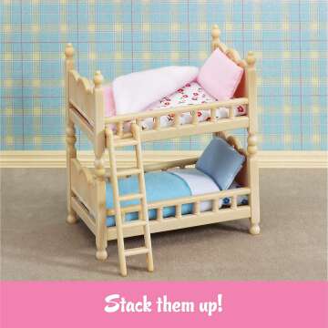 Calico Critters Bunk Beds & Dollhouse Furniture 🛏️🏠