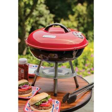 Cuisinart 14" Portable Charcoal Grill in Red