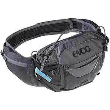 EVOC, Hip Pack Pro 3 Hydration Waist Pack - Hydro Pack for Biking, Hiking, Climbing, Running, Exercising - Holds 1.5L Bladder and 2 Water Bottles (not included)