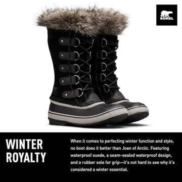 Sorel Women's Winter Boots, Black (Black, Quarry), 8