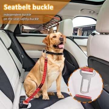 Dog Seat Belts Harness for Safe Car Travel