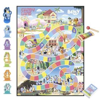 Hasbro Gaming Candy Land Bluey Edition Board Game | Ages 3 and Up | 2-6 Players | Play as Dad, Mum, Bluey, Bingo, Muffin, or Socks | Preschool Games | Kids Gifts (Amazon Exclusive)