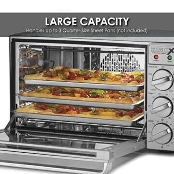 Waring Commercial WCO250X Quarter Size Pan Convection Oven, 120V, 5-15 Phase Plug