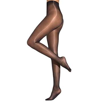 Cecilia de Rafael Eterno Super Lucido 10 Shiny Tights-XXLarge-Dore