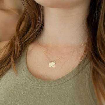 Turandoss Initial Necklace for Women - Dainty 14K Gold Plated Initial Heart A Pendent Necklace for Women Trendy, Letter Necklace, Womens Alphabet Small Tiny Necklace, Gold Jewelry for Women