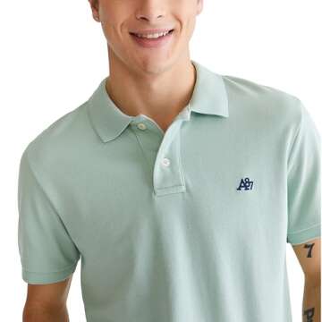 AEROPOSTALE Men's Polo, Artichoke, Small