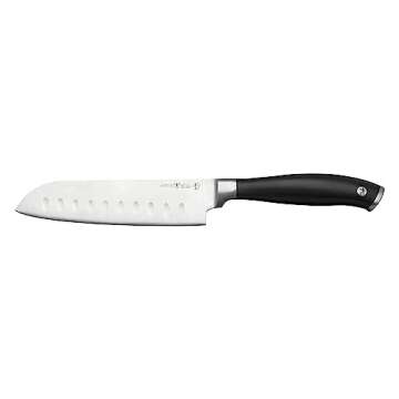 HENCKELS Forged Elite Razor-Sharp 2-Piece Santoku Knife Set, German Engineered Informed by 100+ Years of Mastery