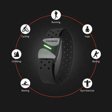 COOSPO Bluetooth 5.0 Heart Rate Monitor Armband