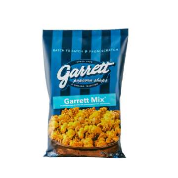 Garrett Popcorn Garrett Mix, 6.0oz, 1 Bag,​ Cheese and Caramel Gourmet Popcorn, Gluten Free, Sweet and Salty Snack, Popped Popcorn Bags