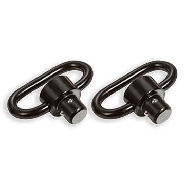 Eagle Rock Gear, QD Sling Swivels 1.25 inch, Quick Detach Push Button, Pack of 2