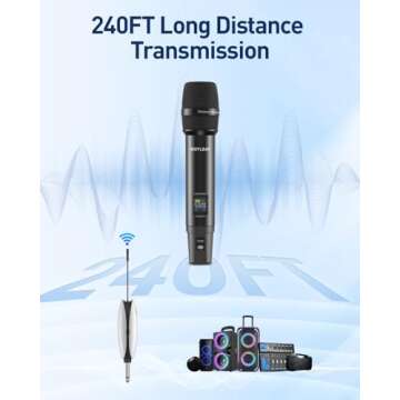 Wireless Microphones - UHF Dual Handheld Microphone System