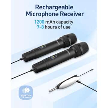 Wireless Microphones - UHF Dual Handheld Microphone System