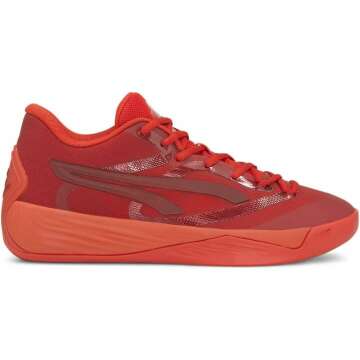 PUMA Womens Stewie 2 Ruby Basketball Sneakers Shoes - Red - Size 8 M