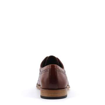 STACY ADAMS mens Dickinson Cap Toe Oxford, Cognac, 9 US