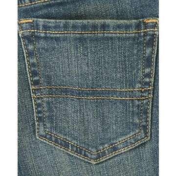 The Children's Place boys Stretch Straight Leg Jeans, Aged Indigo/Denim, 8