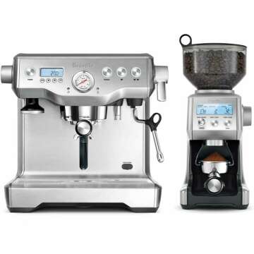 Breville Dynamic Duo Dual Boiler Espresso Machine and Smart Grinder Pro Package, Stainless Steel - BEP920BSS