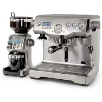 Breville Dynamic Duo Dual Boiler Espresso Machine and Smart Grinder Pro Package, Stainless Steel - BEP920BSS