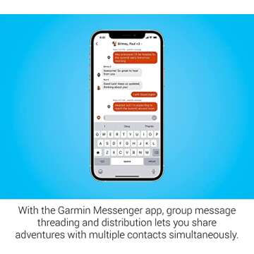 Garmin inReach Messenger, Handheld Satellite Communicator | Global Two-Way Messaging, Share GPS Location, Interactive SOS, Group Messaging via App, Preset Message Check-Ins with Signature Power Bundle