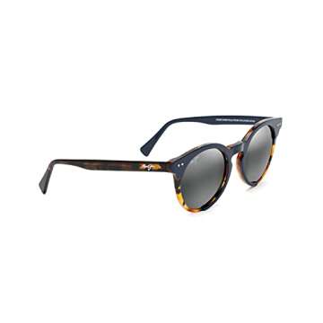 Maui Jim Men's and Women's Upside Down Falls Polarized Classic Sunglasses, Navy/Neutral Grey, Medium