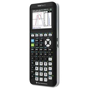 Texas Instruments TI-84 PLUS CE Graphing Calculator, Black (Frustration-Free Packaging) (84PLCE/PWB/2L1/A)