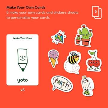 Yoto Make Your Own Cards – 5 Blank Audio Cards for Use with Player & Mini All-in-1 Audio Device, Record & Play Stories Music Radio Podcasts Birthday Messages & Fun Educational Learning Activities