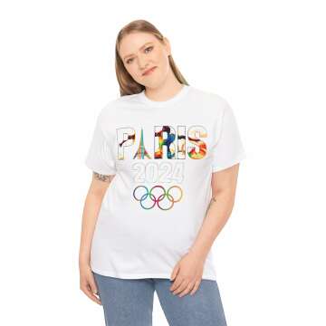 2024 Paris Olympics Unisex Heavy Cotton Tee