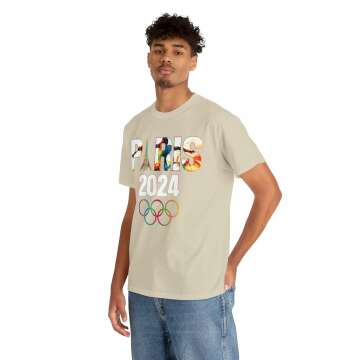 2024 Paris Olympics Unisex Heavy Cotton Tee