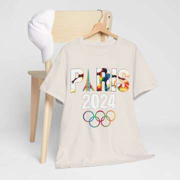 2024 Paris Olympics Unisex Heavy Cotton Tee