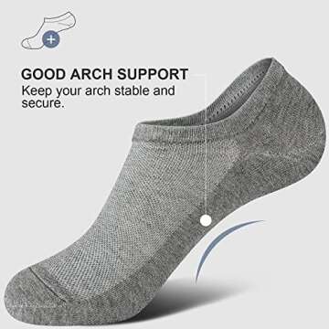 Wernies No Show Men Socks - Comfortable Low Cut Ankle Socks for Casual Wear