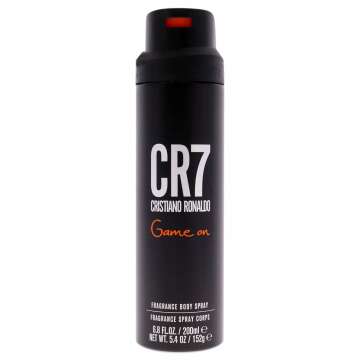 CR7 Game On - Long-Lasting Woody Men's Fragrance - 6.8 Oz Body Spray